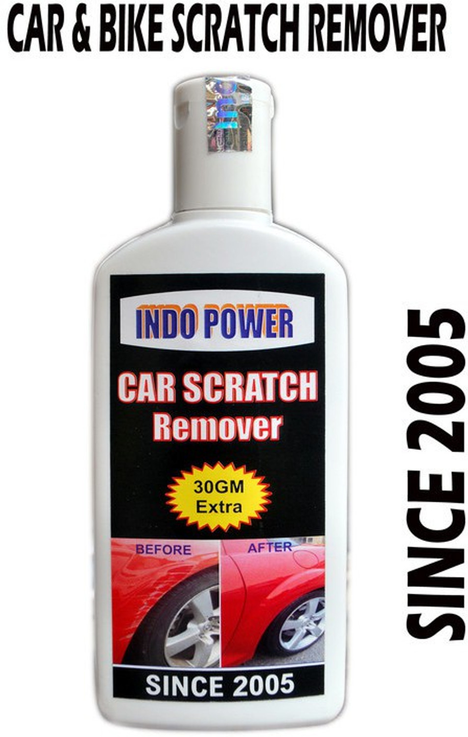 Image of INDOPOWER TOP NEW356-CAR SCRATCH REMOVER 100gm.All Colour Car & Bike Scratch Remover, Advanced Formula Rubbing Compound (Not for Dent & Deep Scratches) TOP358 Vehicle Interior Cleaner