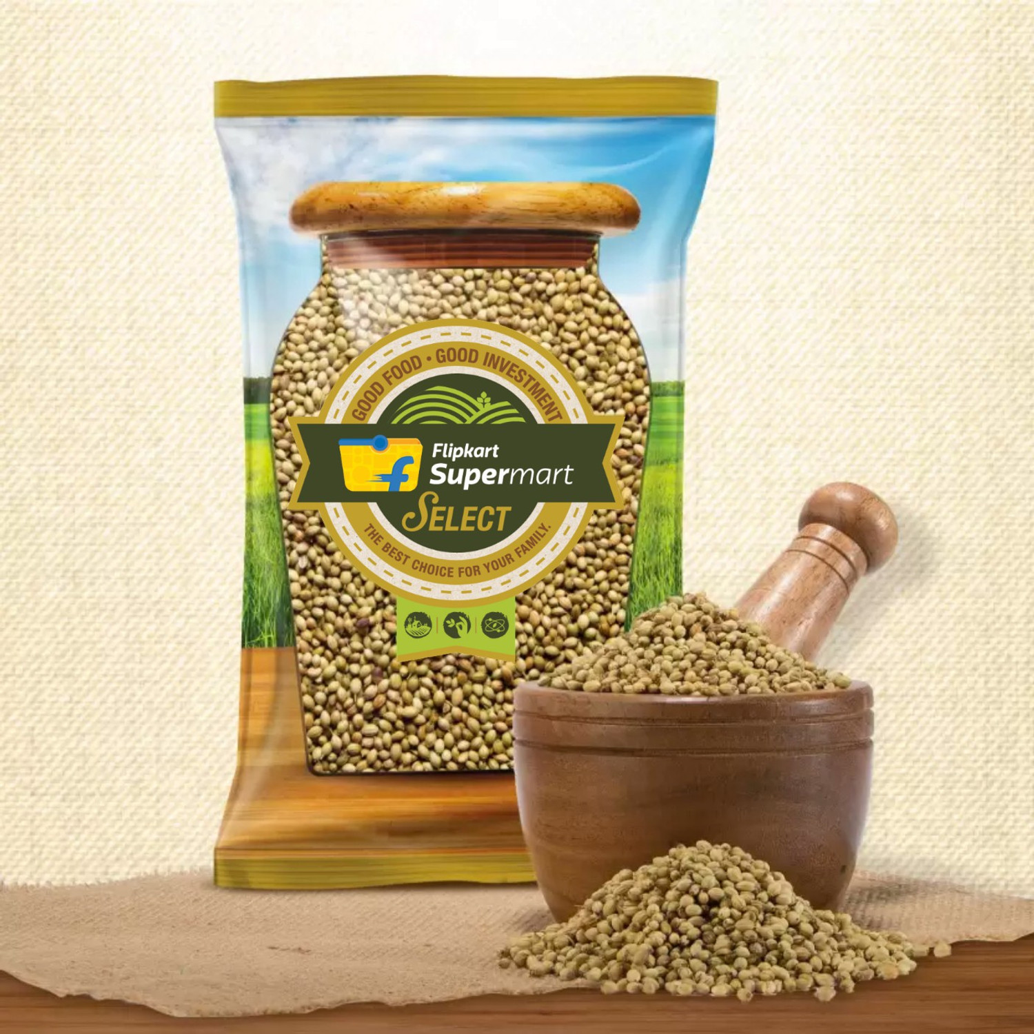 Image of Flipkart Supermart Select Coriander /Dhaniya Seeds