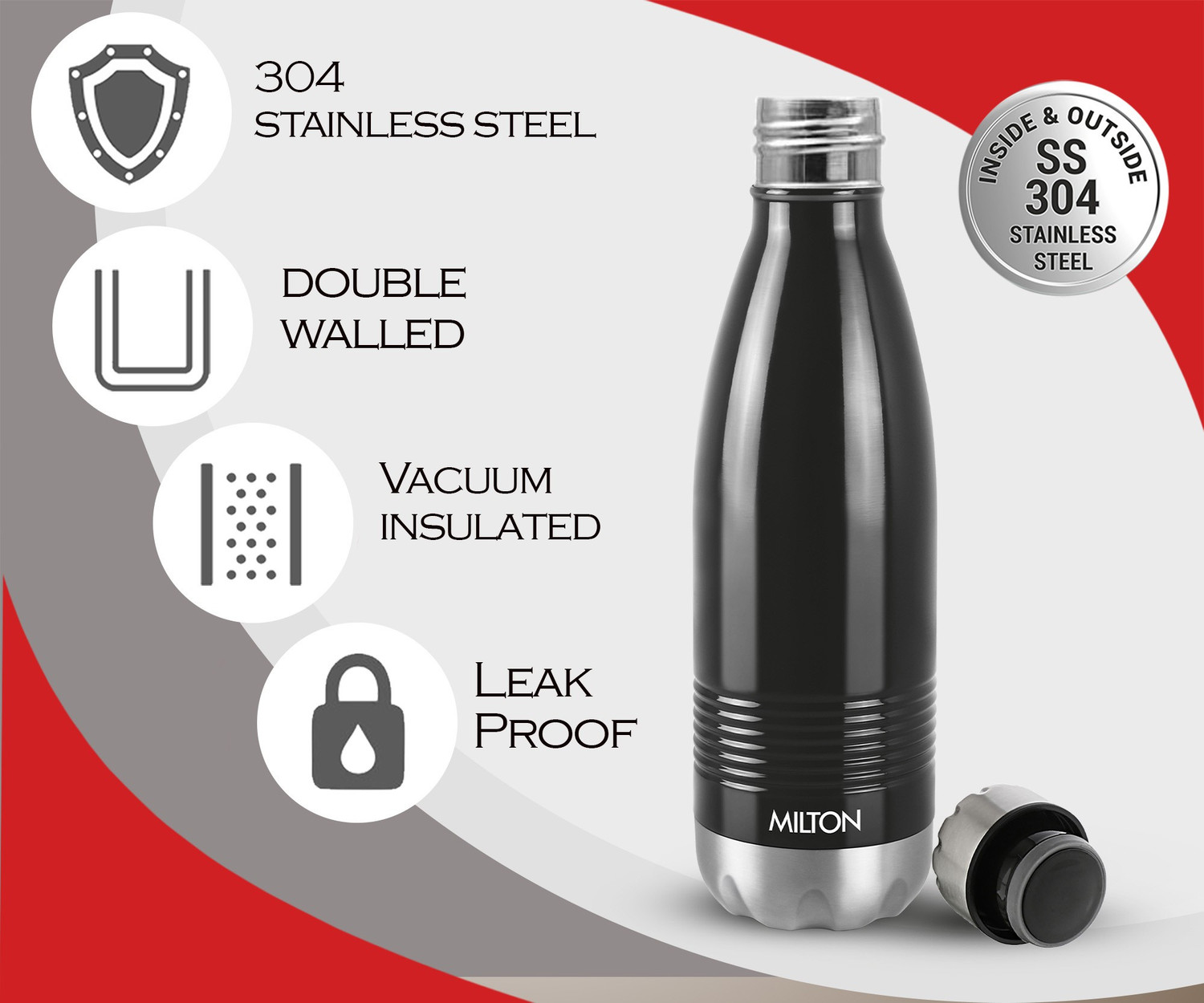Image of MILTON New Duo Dlx 500 500 ml Steel Flask