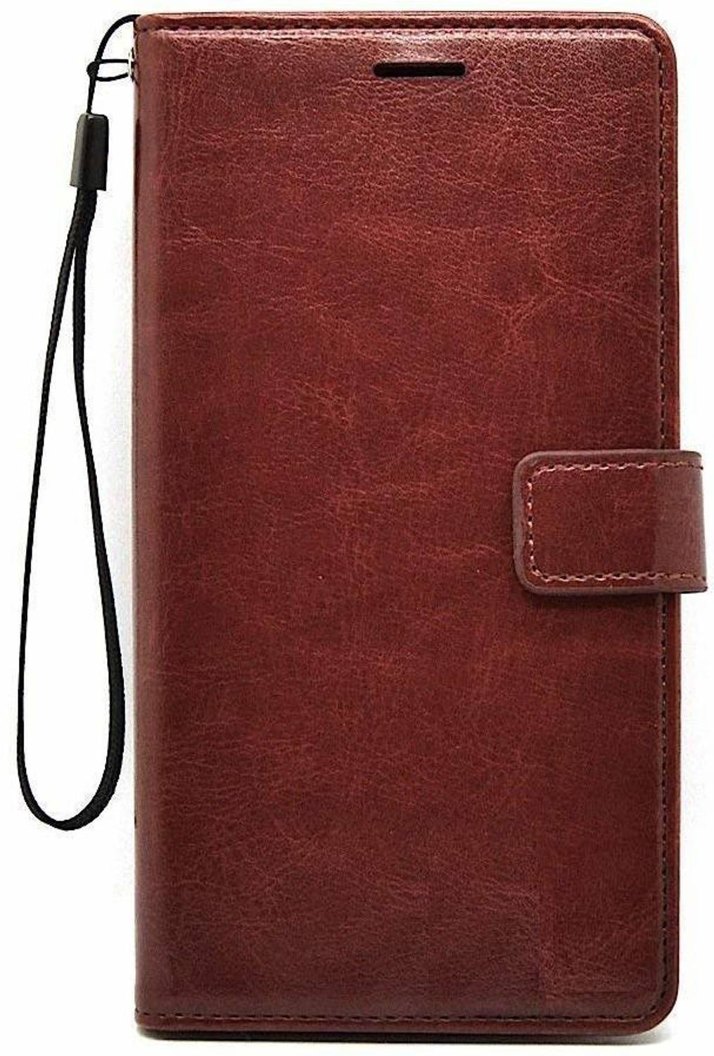 Juberous Flip Cover for Samsung Galaxy C7 Pro Brown - Image 4