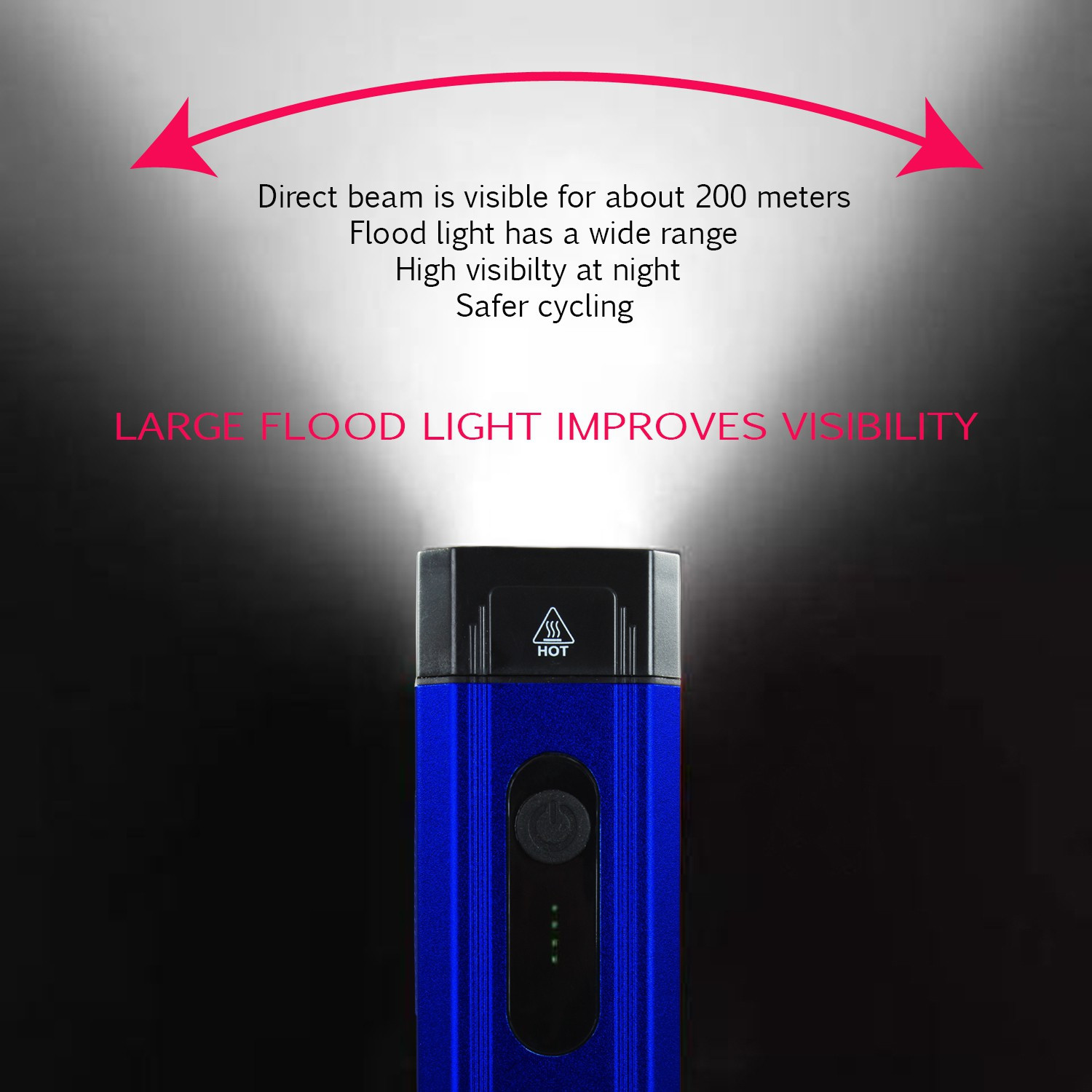 Image of SHIVEXIM NEW LED Bike Light Bicycle Waterproof Super Brightest 800 lm Rechargeable Battery LED Front Light