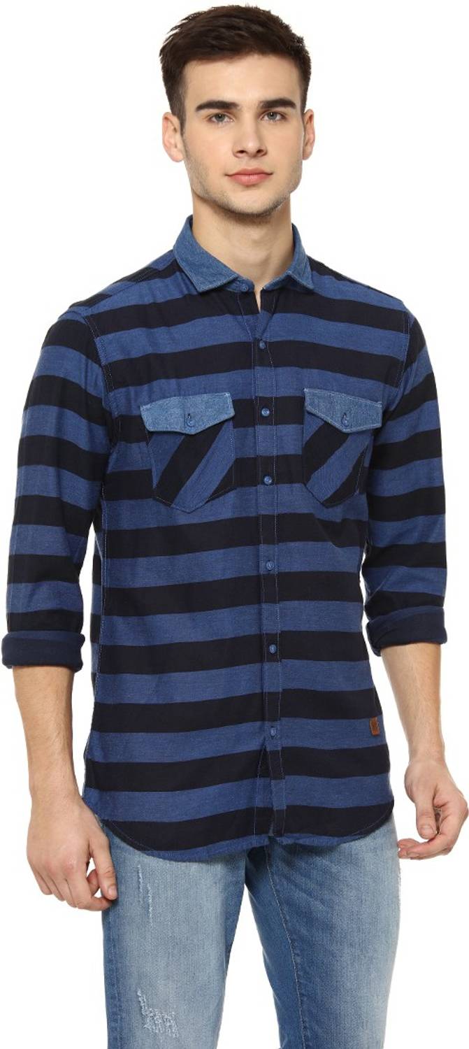 CAHOOT Men Striped Casual Multicolor Shirt