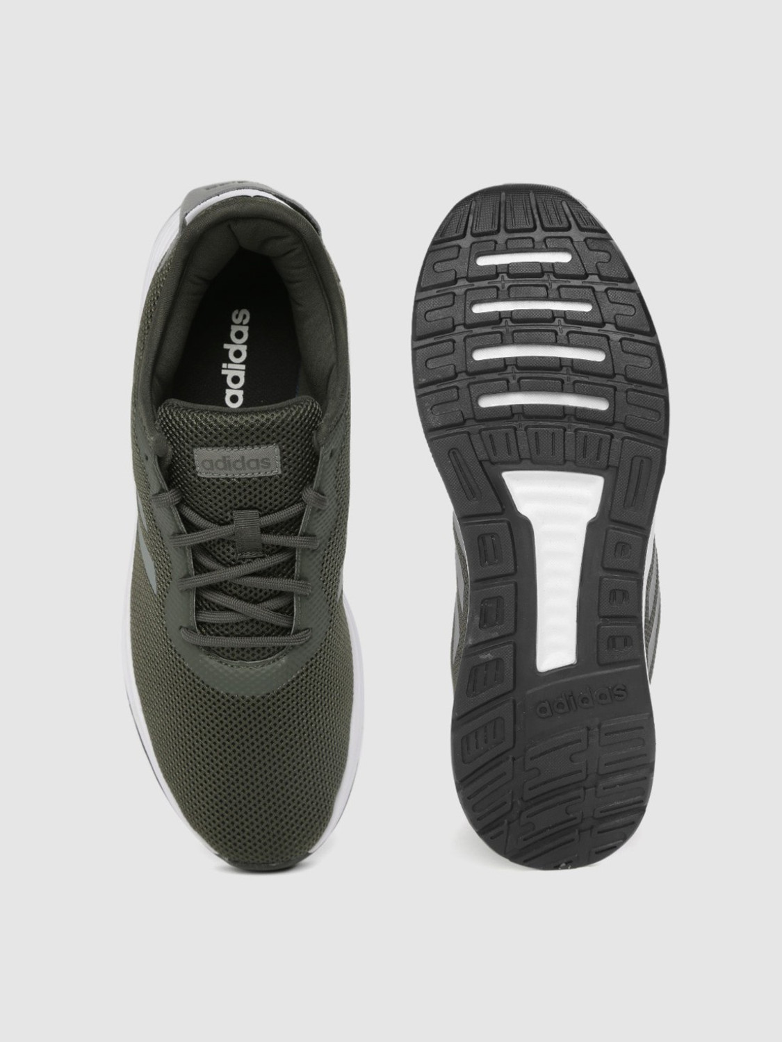 Image of ADIDAS Men Charcoal Grey Fluo Running Shoes Running Shoes For Men