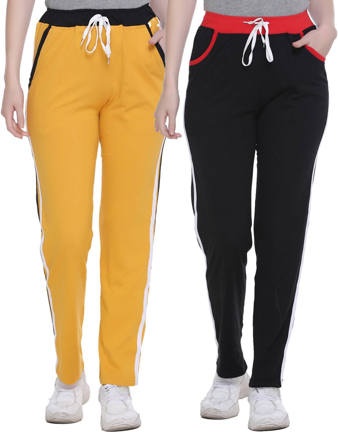69GAL Solid Women Multicolor Track Pants