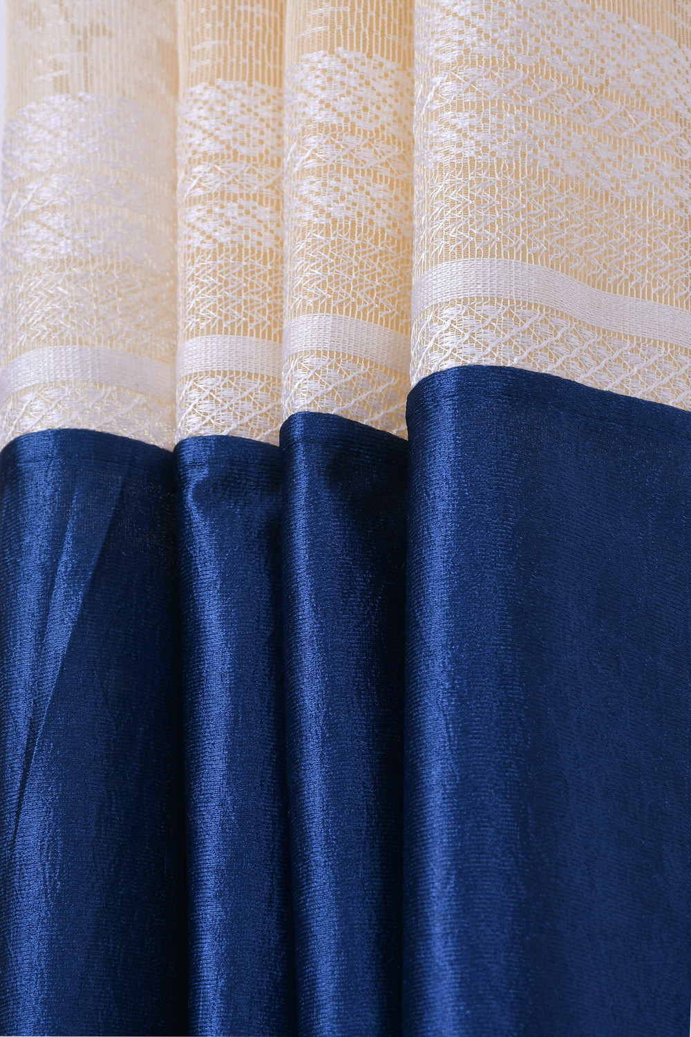 Image of Homefab India 244 cm (8 ft) Long Door Polyester Semi Transparent Curtain (Pack Of 2)