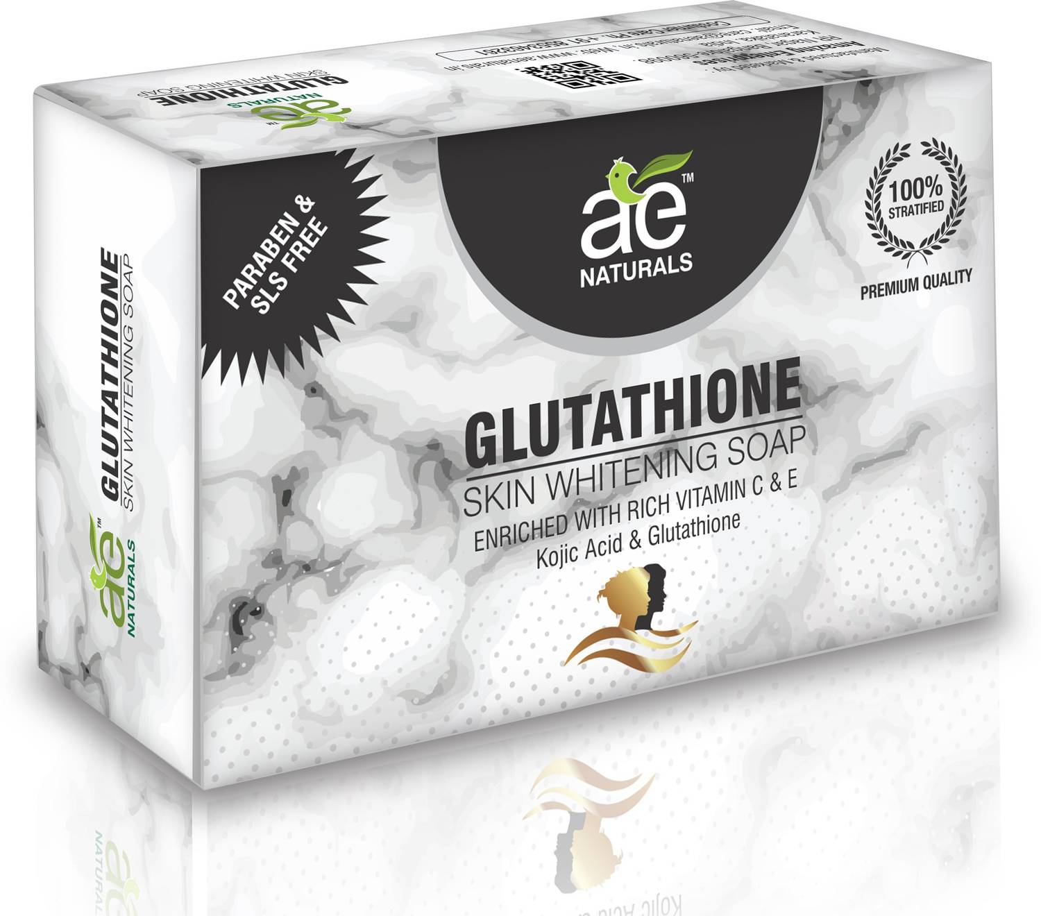 AE Naturals Glutathione Skin Whitening Soap With Active Charcoal And Kojic  Acid 4 X 75g