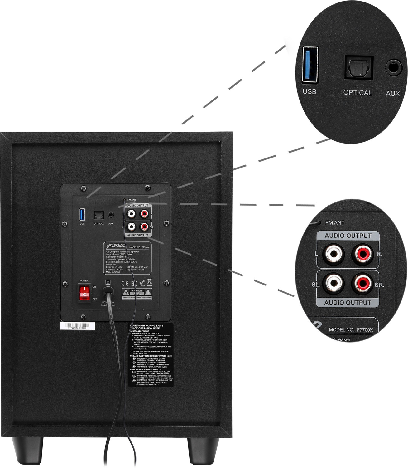 Image of F&D F7700X 80 W Bluetooth Home Theatre
