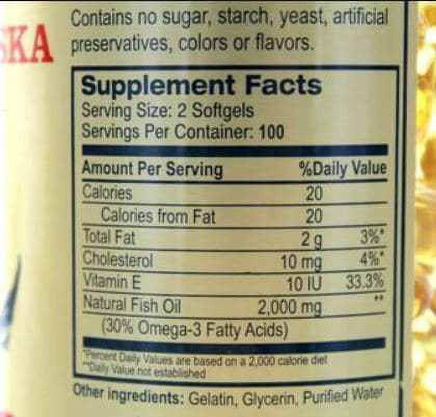 Image of sunline alaska ALASKA DEEP FISH OIL 1000 MG