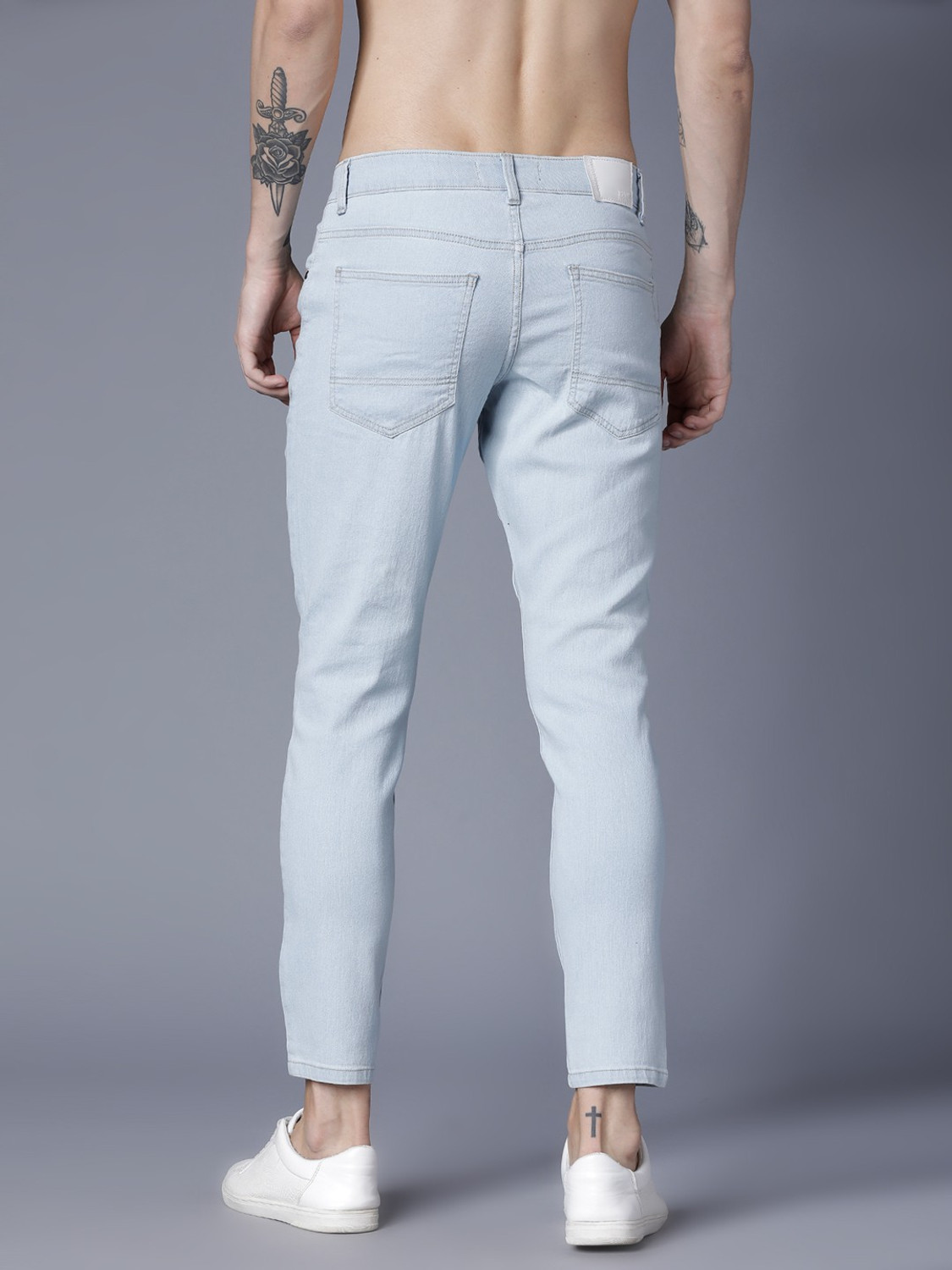 Image of HIGHLANDER Regular Men Light Blue Jeans