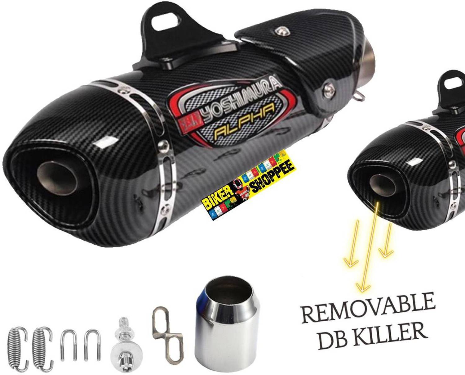 BIKER Yoshimura Alpha Universal Bike Exhaust - Image 4