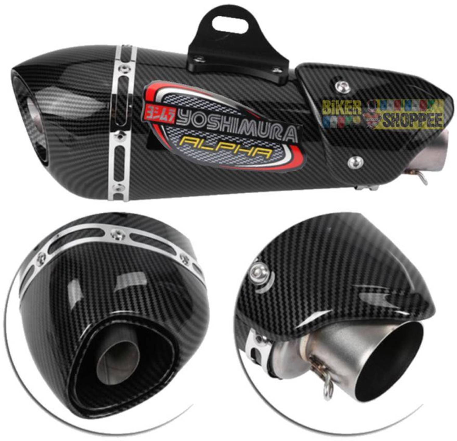 BIKER Yoshimura Alpha Universal Bike Exhaust - Image 3