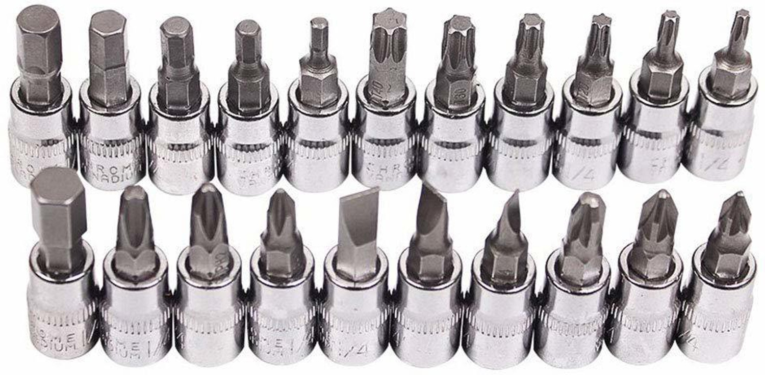 Image of ATOOLS 46Pcs 1 /4 inchinch Ratchet Socket Spannar Set with Extension Rod and Carry Box for Automobiles /Bike /Car Repair Tools Kit Vehicle Tool Kit