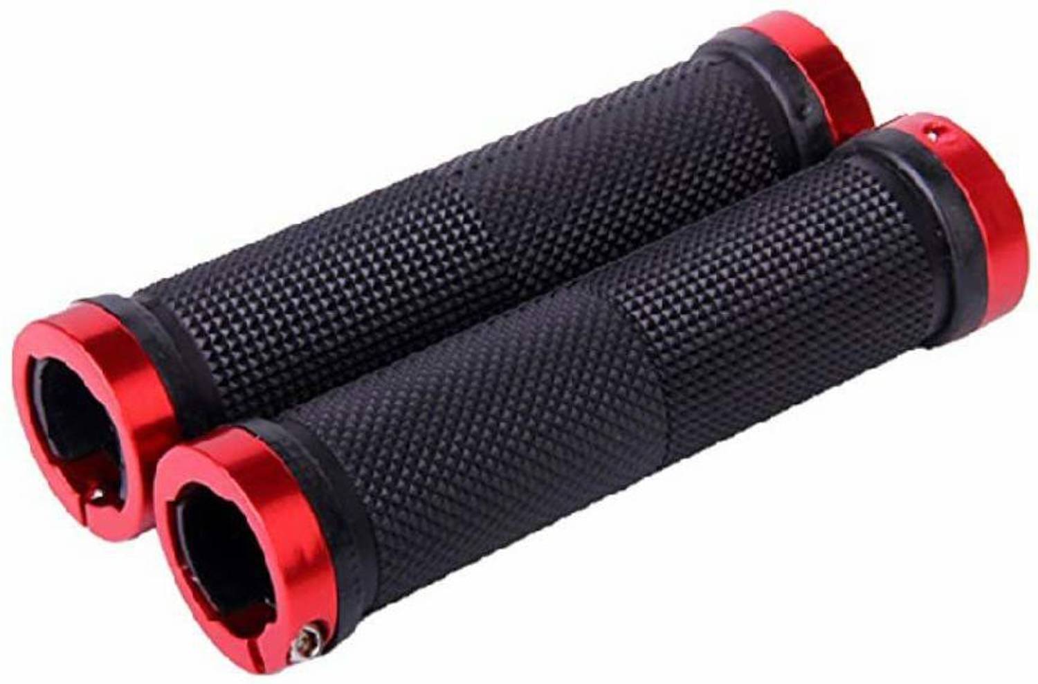 ABC AMOL BICYCLE COMPONENTS Cycling Lock-on Anti-Slip Bicycle Handlebar Plastic Handle Grips for MTB (RED) Bicycle Handle Grip