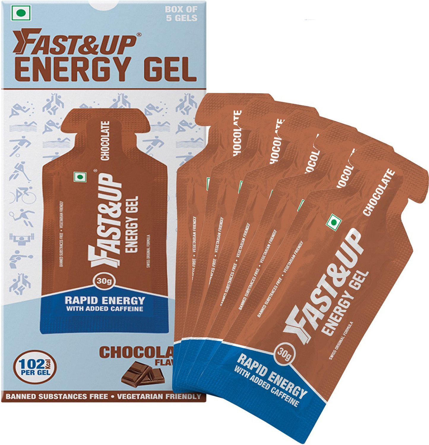 Image of FAST&UP Energy Gels - Unique Liquid-Gel Technology for Instant Performance Boost Sports Drink