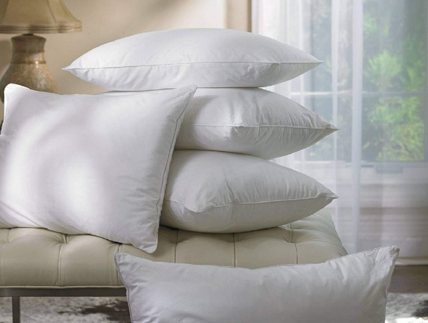 Image of ROYALREOX Microfibre Sleeping Pillow Pack of 2 Polka