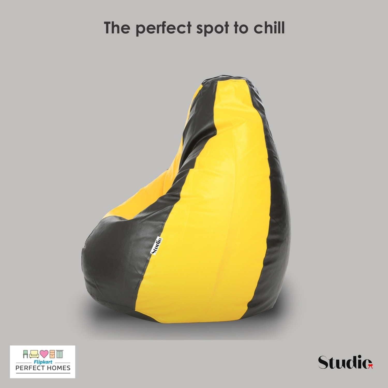 Image of Flipkart Perfect Homes Studio XL Tear Drop Bean Bag Cover (Without Beans)