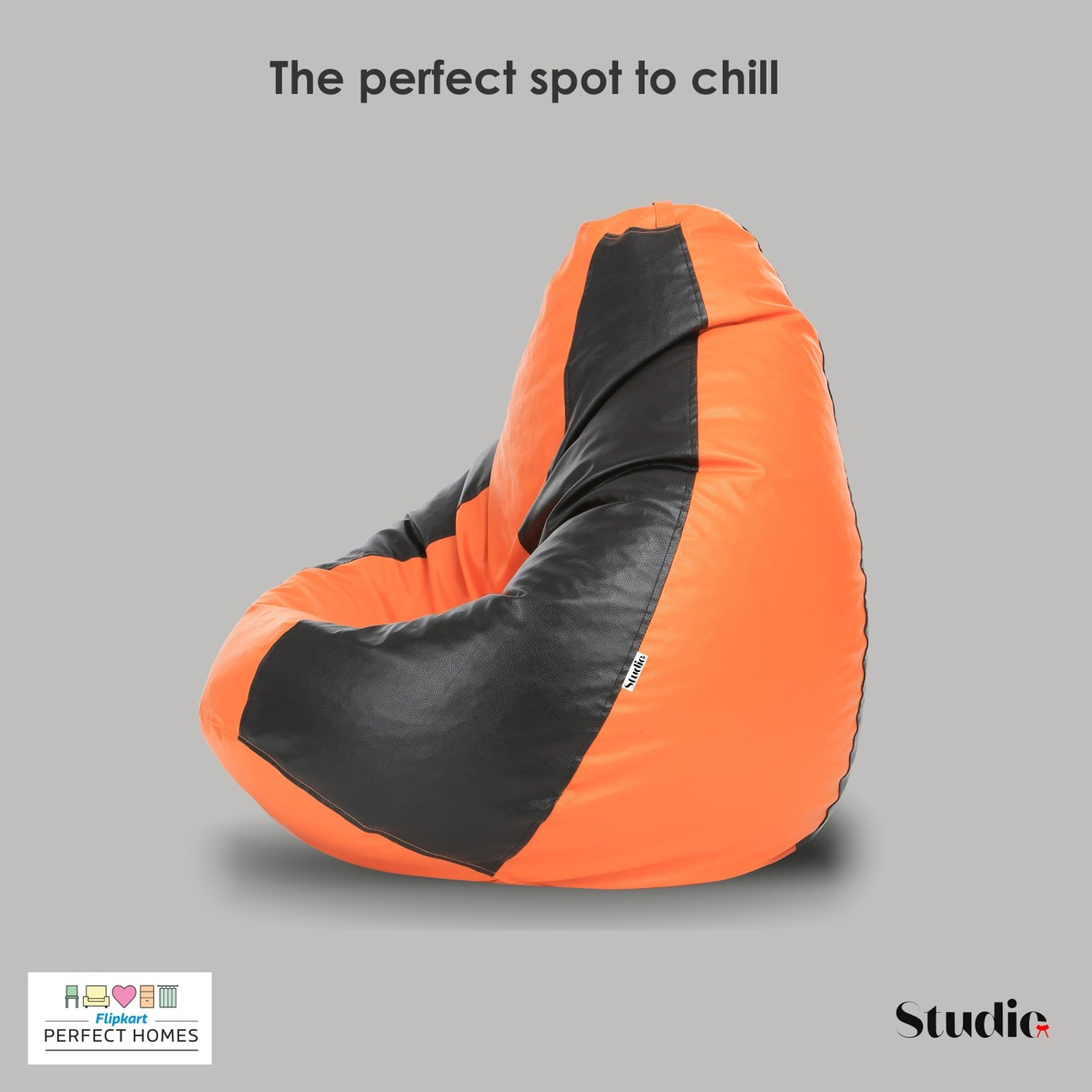 Image of Flipkart Perfect Homes Studio XL Tear Drop Bean Bag Cover (Without Beans)
