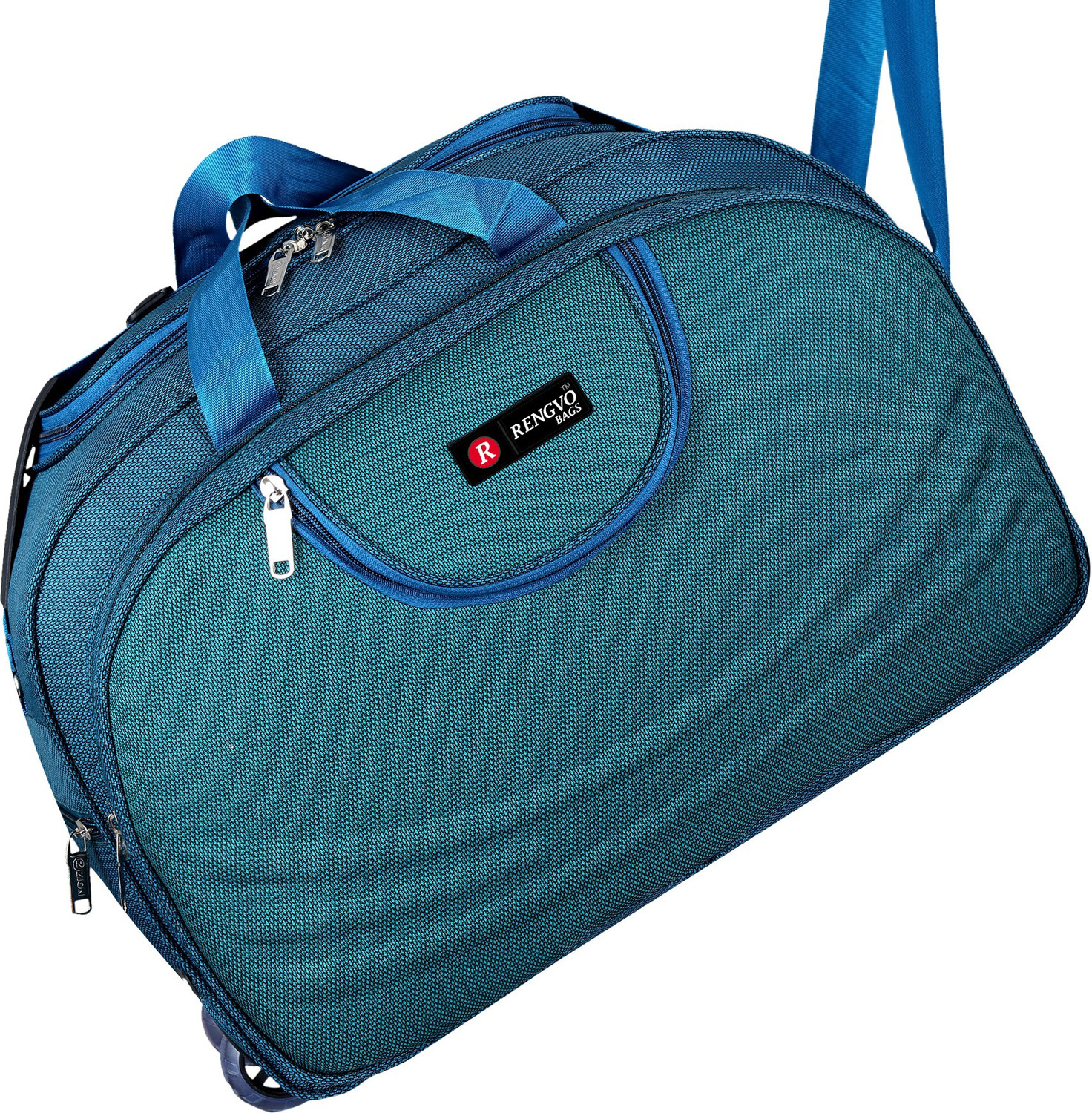 Image of Rengvo Bags (Expandable) 45 liters Waterproof Travelling Luggage Travel Bag Lightweight Duffel With Wheels (Strolley)