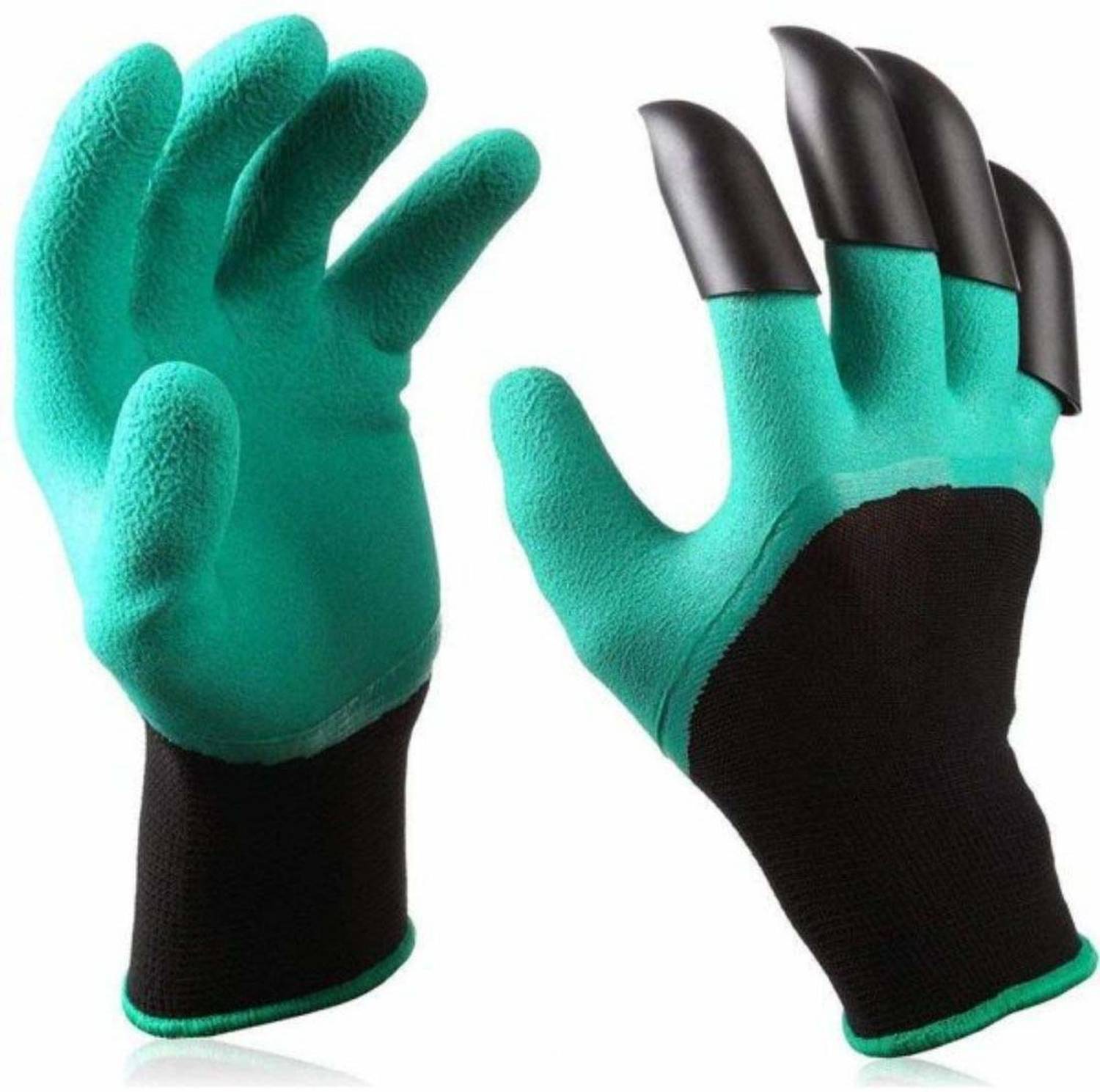 AKSHARAHANT Polyester Heavy Duty Garden Washable Puncture Proof Gardening Gloves (FREE SIZE) Gardening Shoulder Glove