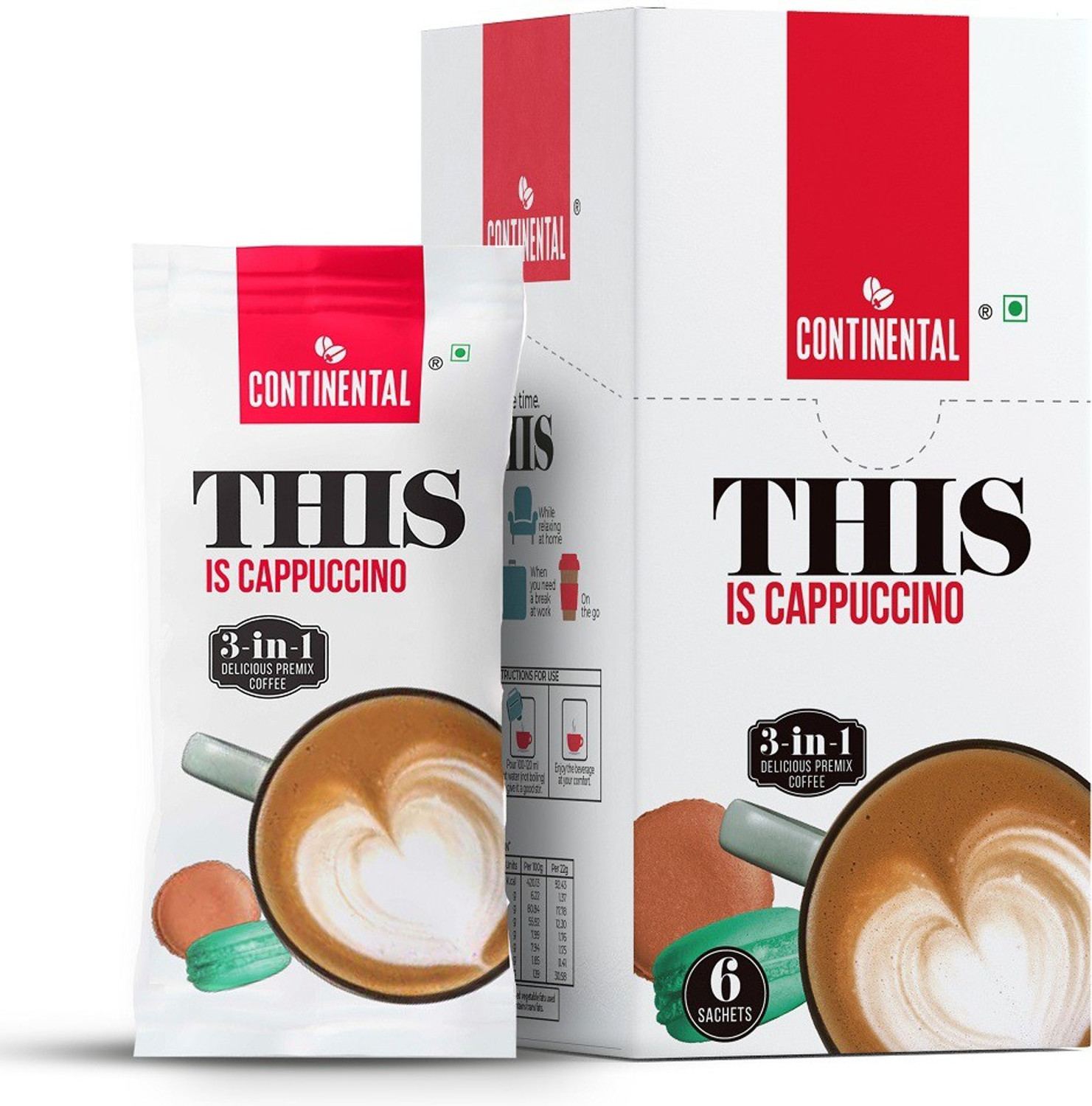 Image of Continental THIS Cappuccino 3 in 1 Premix Instant Coffee