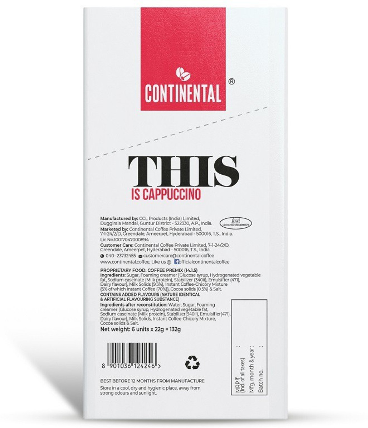 Image of Continental THIS Cappuccino 3 in 1 Premix Instant Coffee