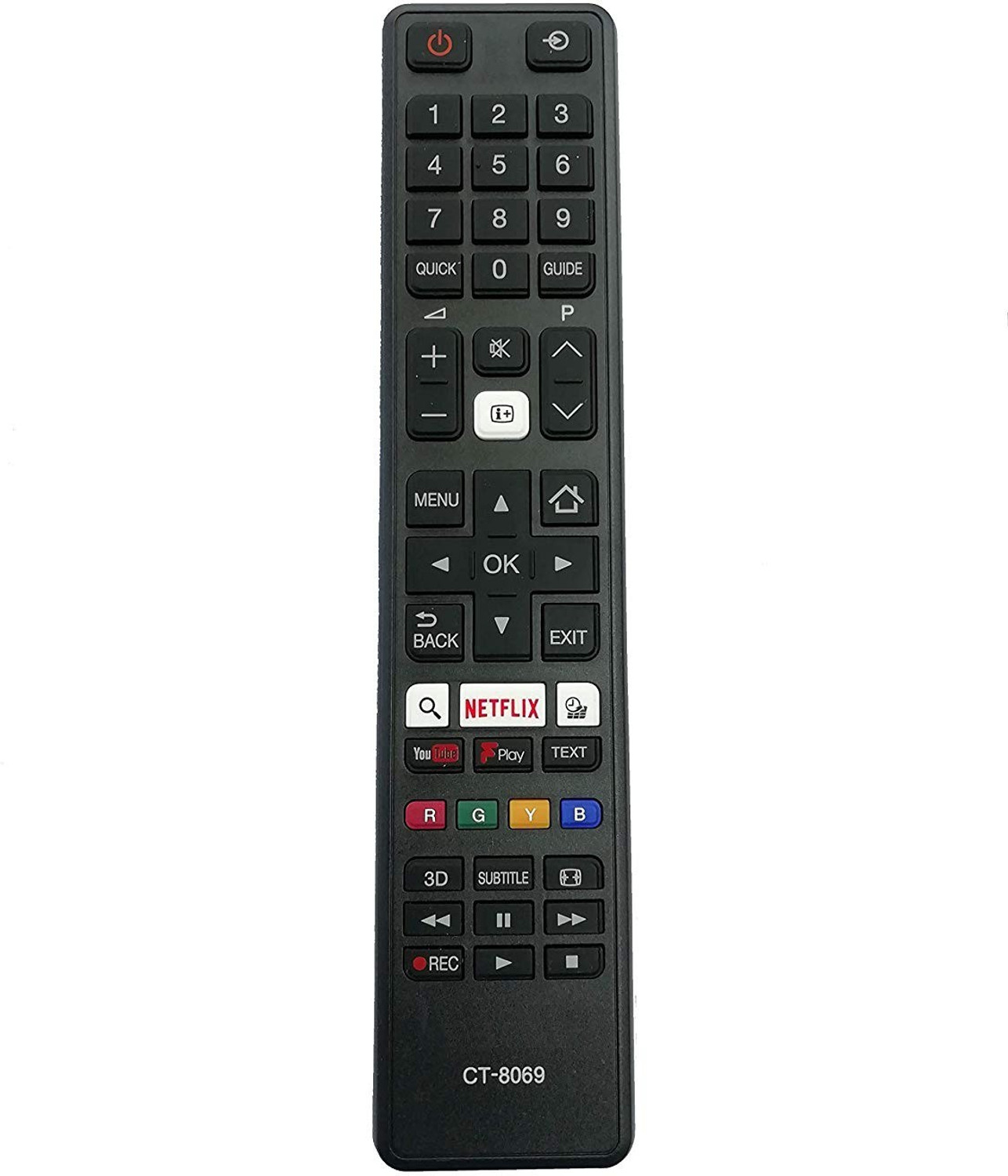 Image of LipiWorld CT-8069 LED LCD Smart TV with Function Netflix Compatible for TOSHIBA Toshiba Remote Controller