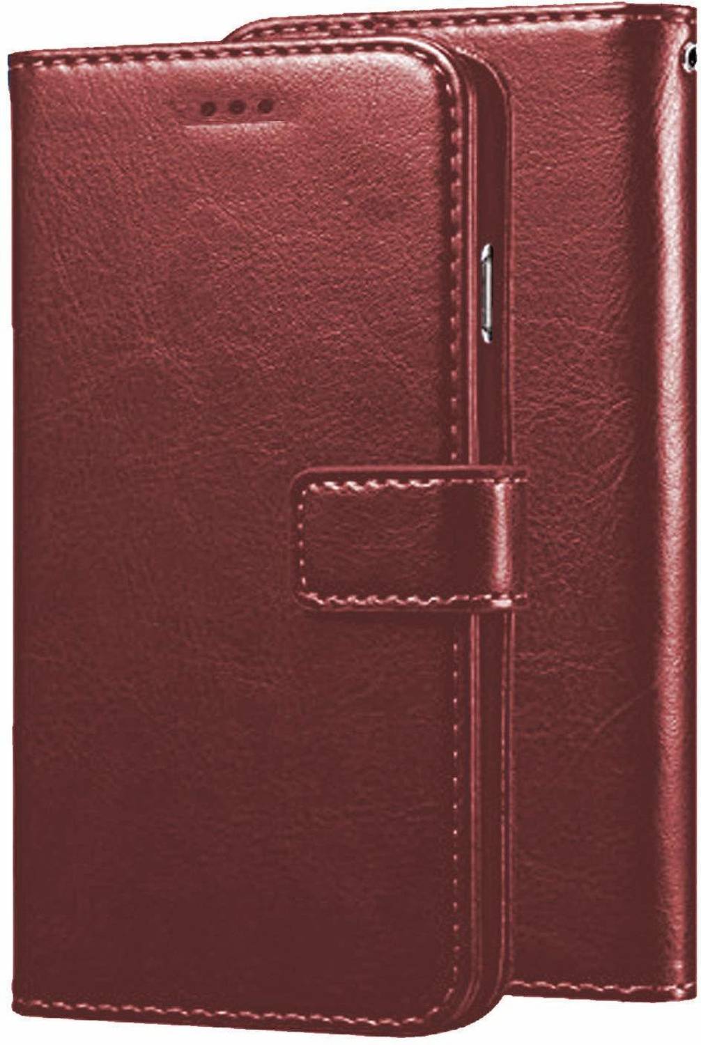 Juberous Flip Cover for Samsung Galaxy C7 Pro Brown - Image 1
