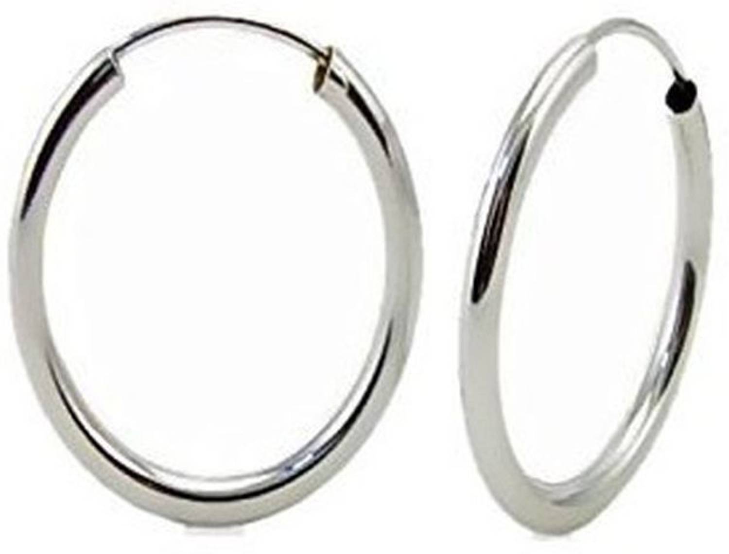 A1 Fashion SIL-ERNG-SML Opal Stone Hoop Earring