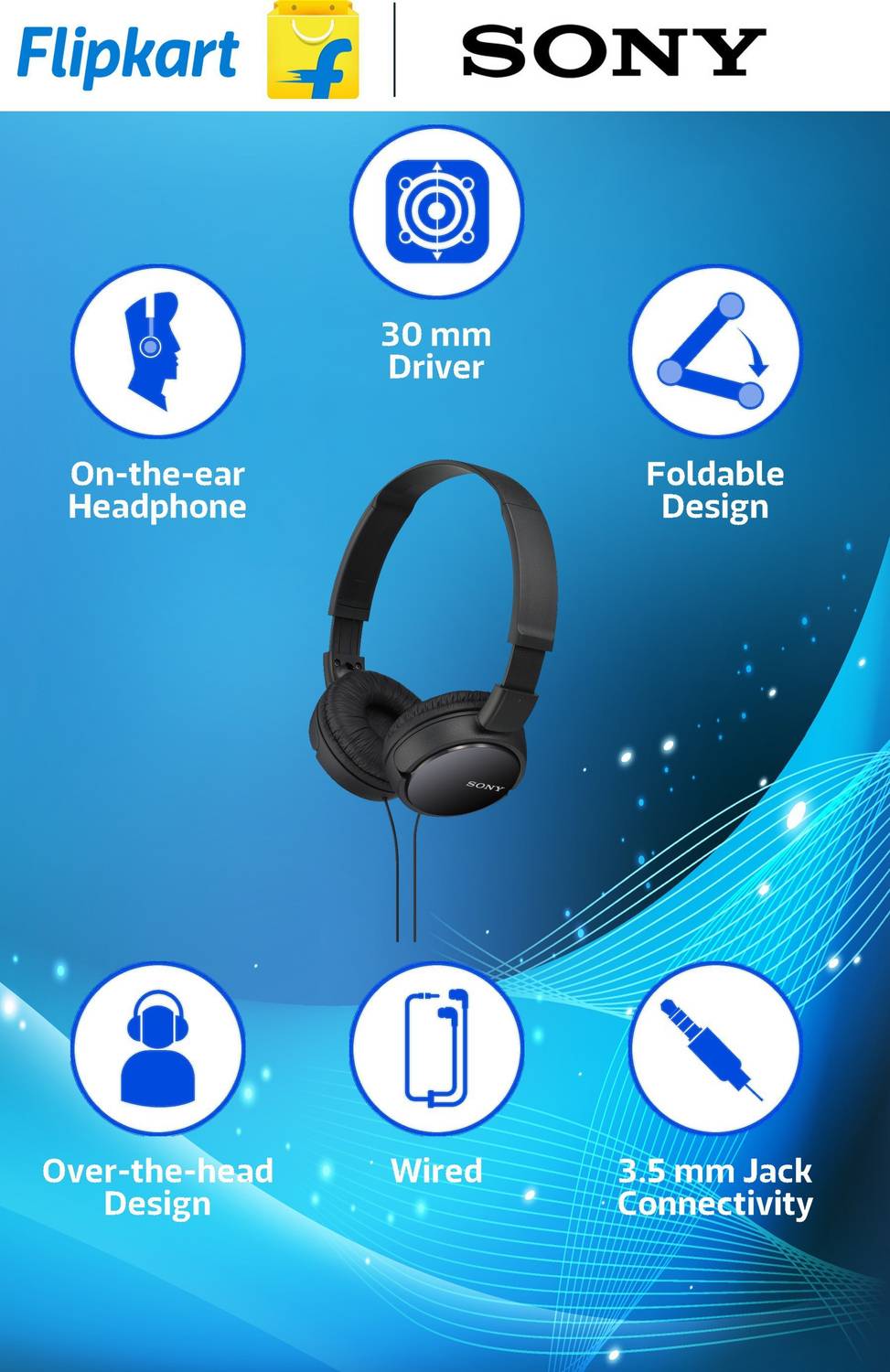 SONY ZX110 Wired without Mic Price in India - Buy SONY ZX110 Wired