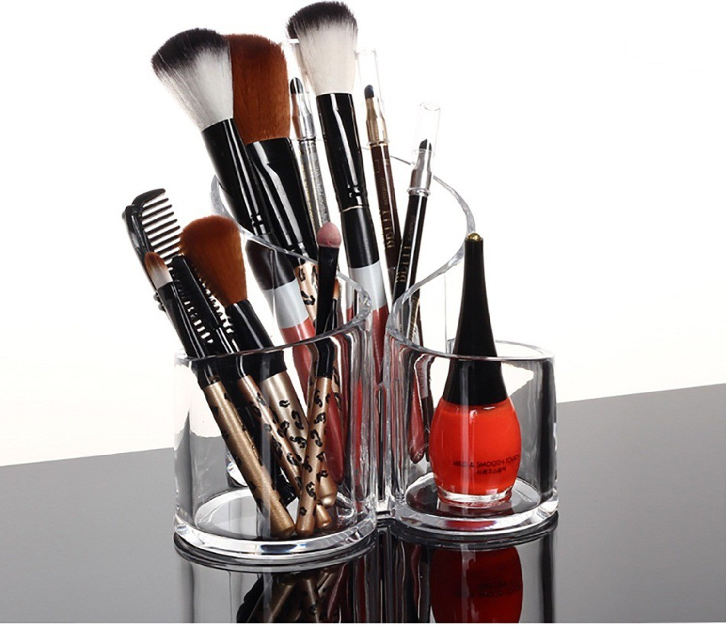 Image of QUICK UNBOX 200 Compartments Acrylic Pen Pencil Stationery Jewelry Cosmetics Makeup Brush Tooth Brush Shaving Kits