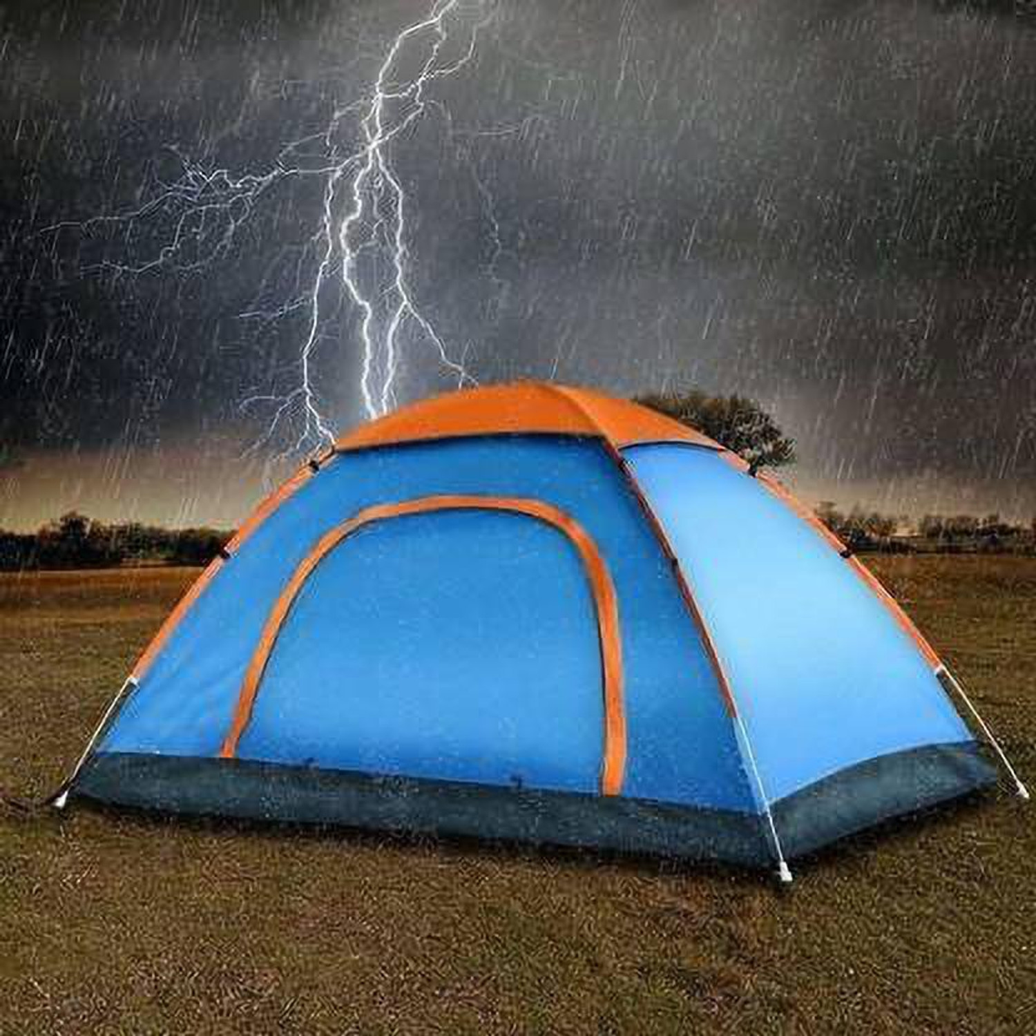 Image of DHARM IMPEX Portable Waterproof Picnic Camping 4 person Tent - For 4 person