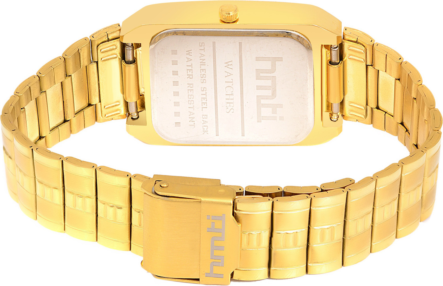Image of HMTI ION Original Gold Plated Day And Date Functioning Premium Quartz Analog Watch - For Men