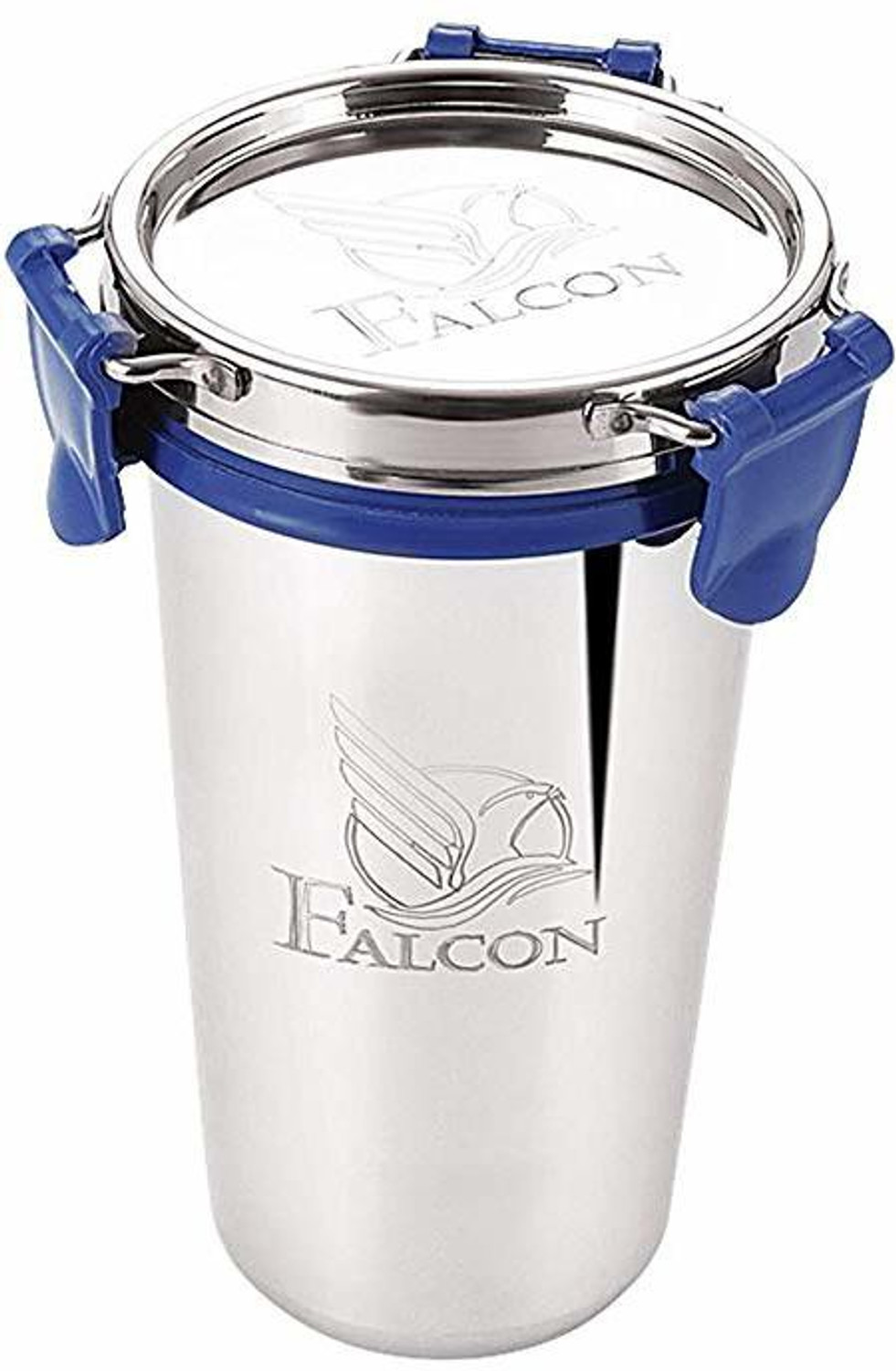 Image of Kitchen King Falcon Tumbler with Steel Lid Glass Water /Juice Glass