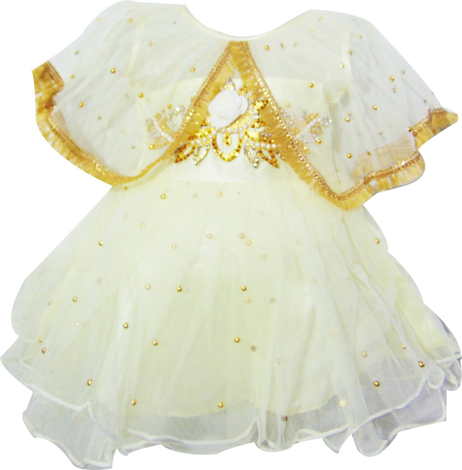 MS BROTHERS Girls Midi/Knee Length Festive/Wedding Dress