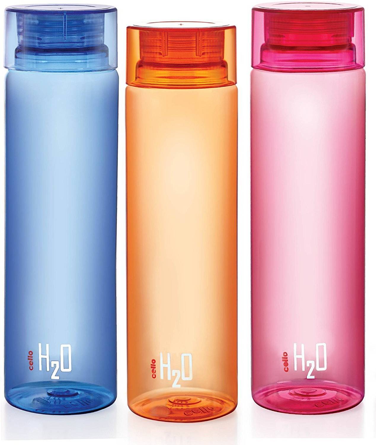 cello H2O,1 Litre, Colour Assorted 1000 ml Plastic Bottle