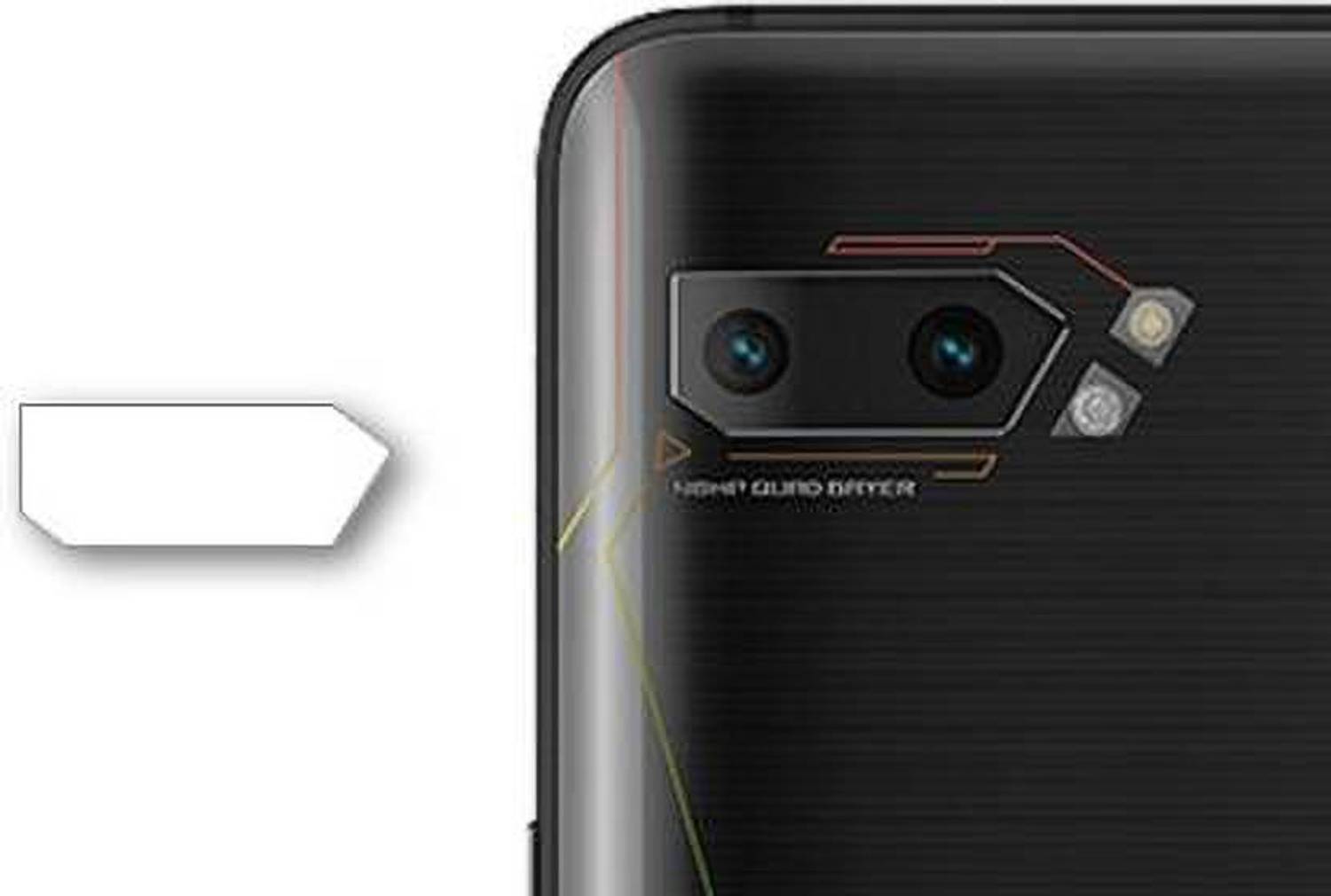 Anaya Back Camera Lens Glass Protector for Asus Zenfone Rog II