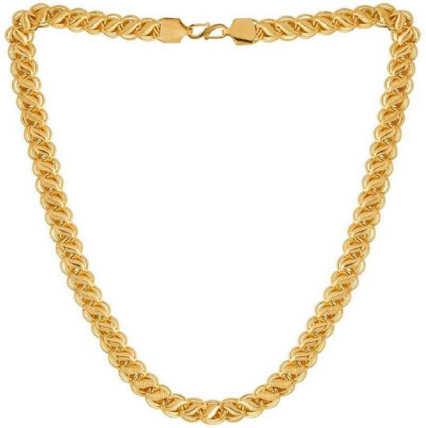 Ashutos creation Men's Lotus New Trending Designe Chain In Gold Plating for Unisex Gold-plated Plated Brass Chain Gold-plated Plated Brass Chain