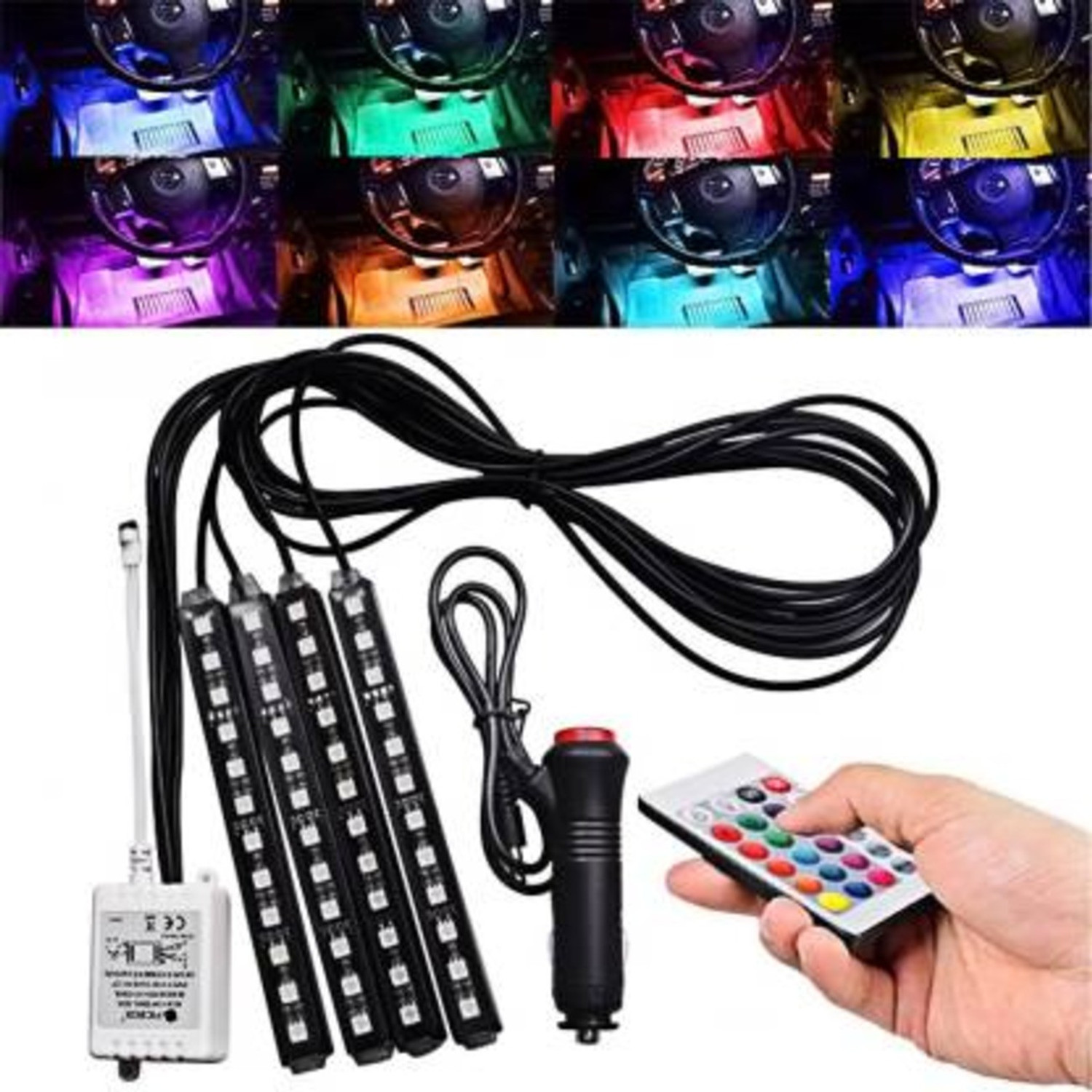Image of Parcit Car interior Multi-colour LED Light Car Fancy Lights