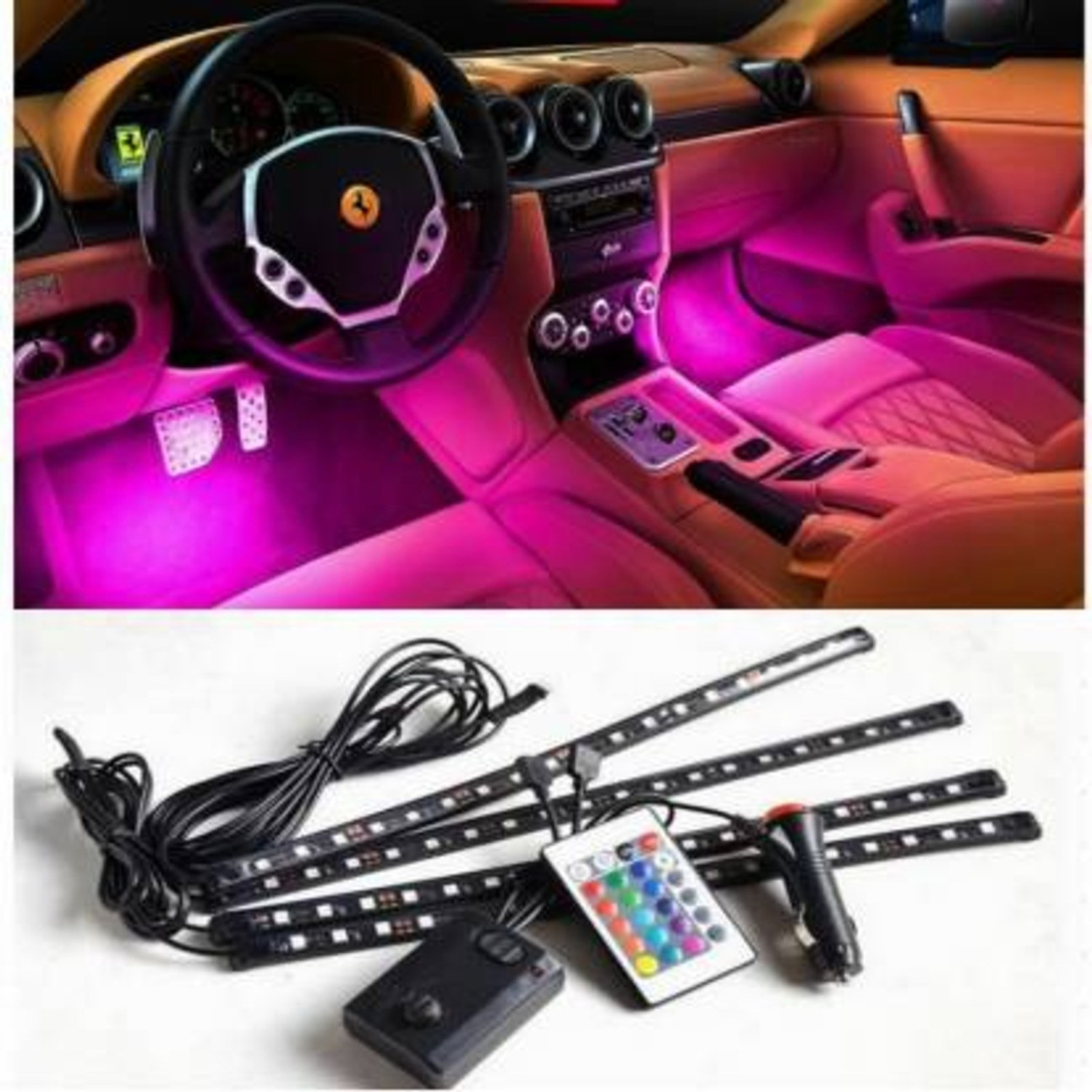 Image of Parcit Car interior Multi-colour LED Light Car Fancy Lights