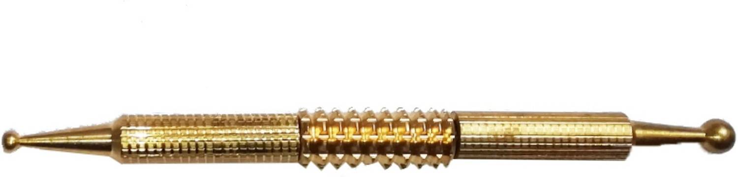 Acufit SJK3 Acupressure Sujok Brass Jimmy With Centre Roller Massager