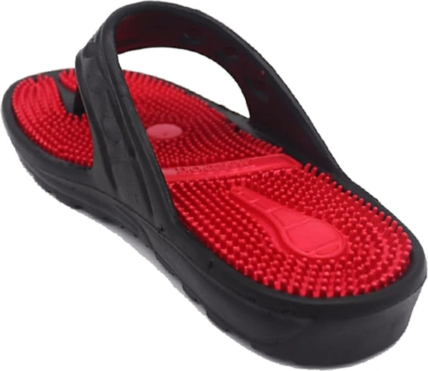 Image of DzVR Men Relax Reflexology Sandals, One Pair of Accupressure Slippers Foot Therapy Massage Slippers with Acupuncture Points for Plantar Fasciitis Non-Slip Healthy Flip Flops for Men Flip Flops