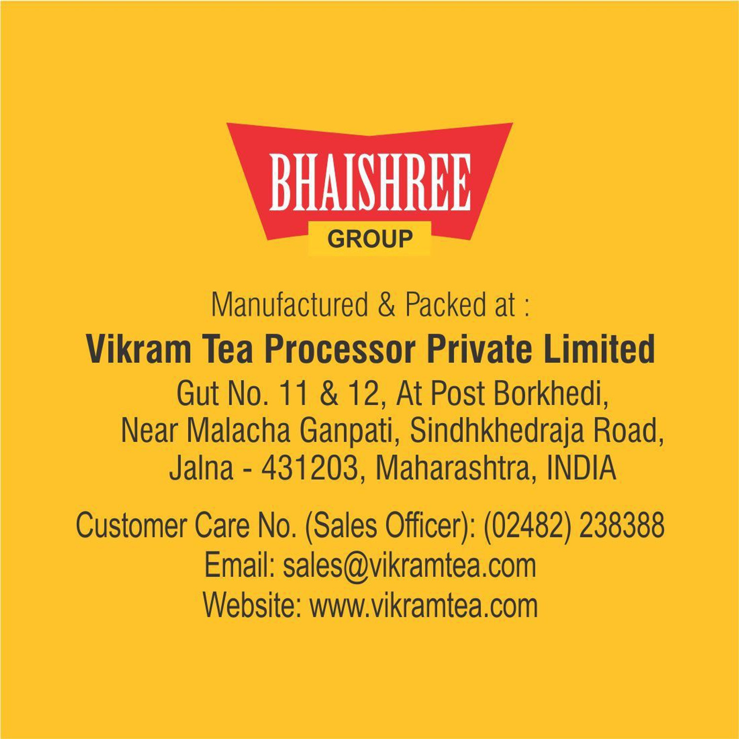 Image of Vikram Klassic Premium CTC Leaf Tea 500 Gram Pack Tea Box