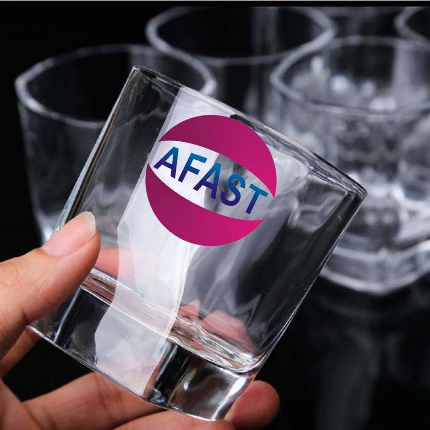 AFAST New Stylish Transparent Drinking Glass (Set Of 1), 200Ml- GH40 Glass Water/Juice Glass