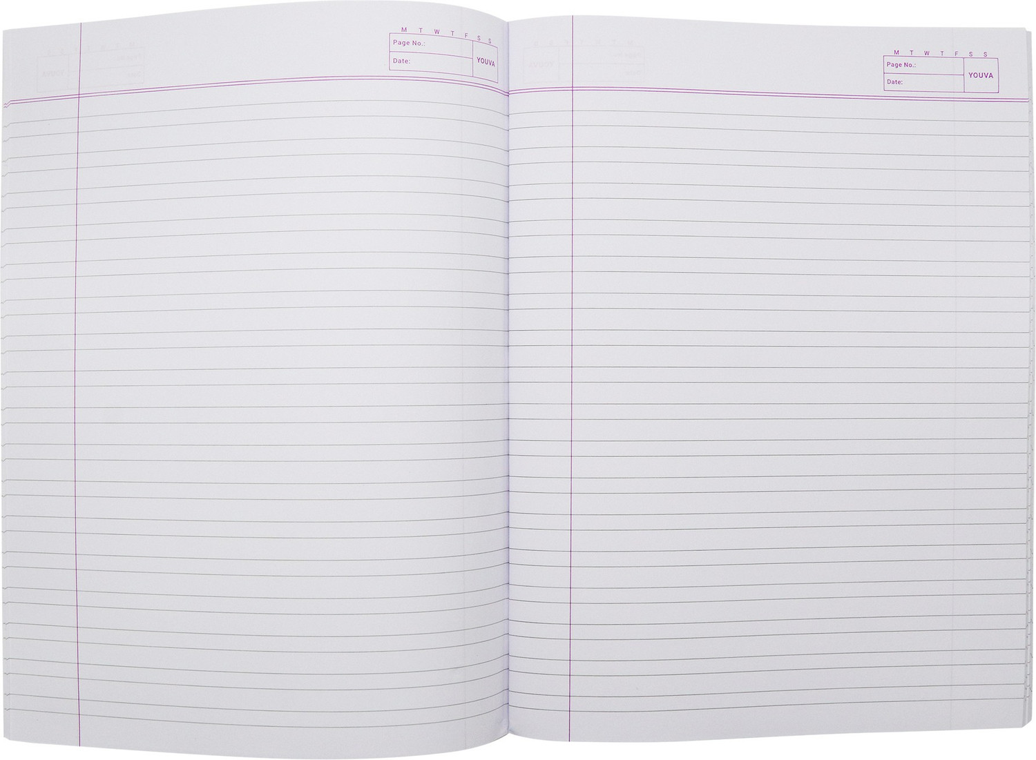 Image of NAVNEET Youva Soft Bound 18x24 cm Regular Notebook Double Line 172 Pages
