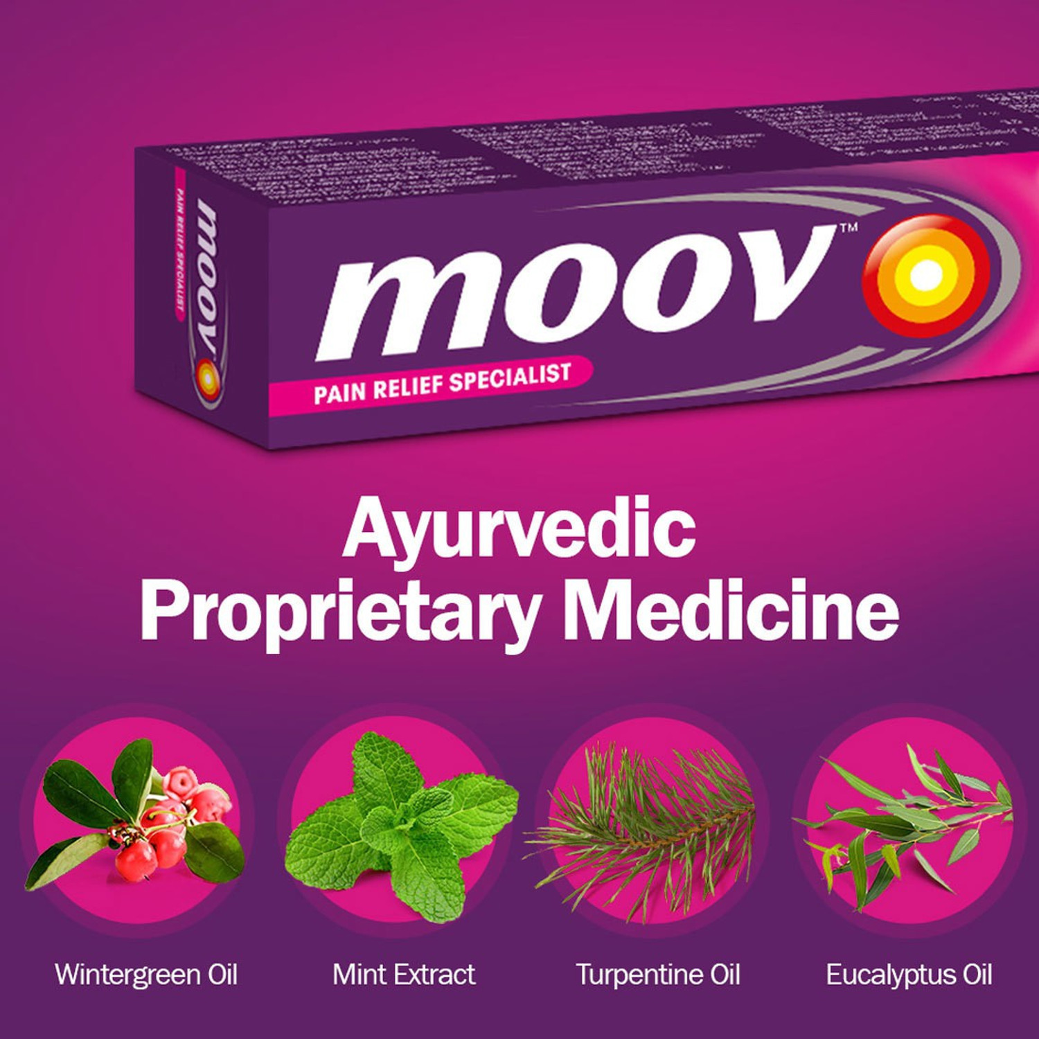 Image of MOOV Fast Pain Relief,Body, Joints, Ortho like Medicine, Ointment, Balm for Men Women Cream