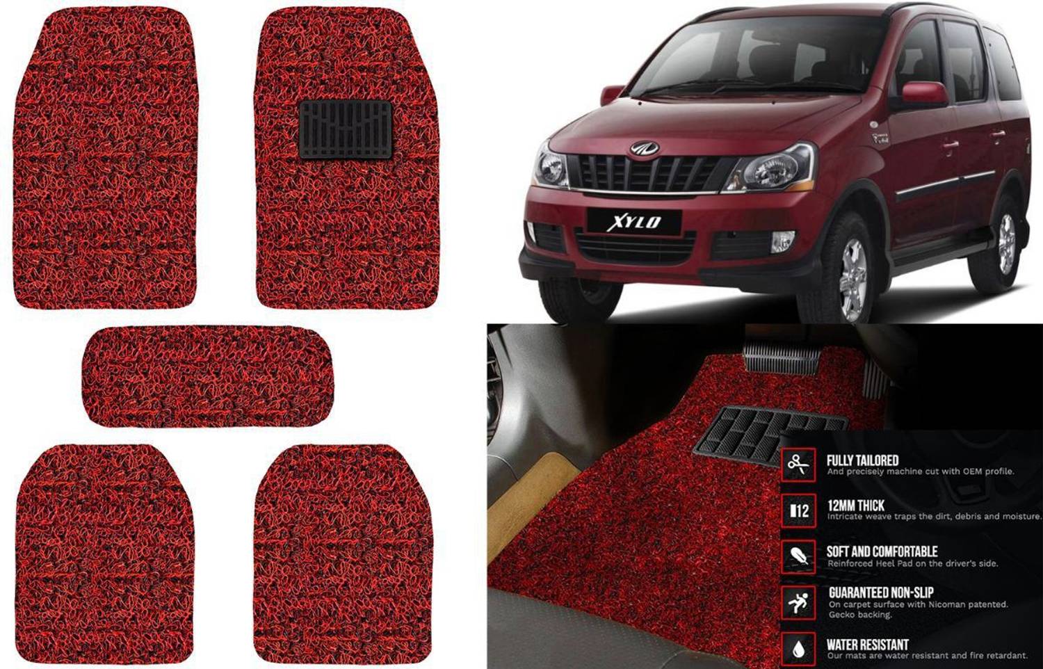 Auto Kite Plastic, PVC, Vinyl Standard Mat For  Mahindra Xylo