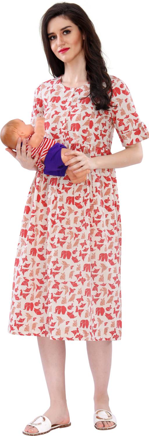 AV2 Women Printed Flared Kurta