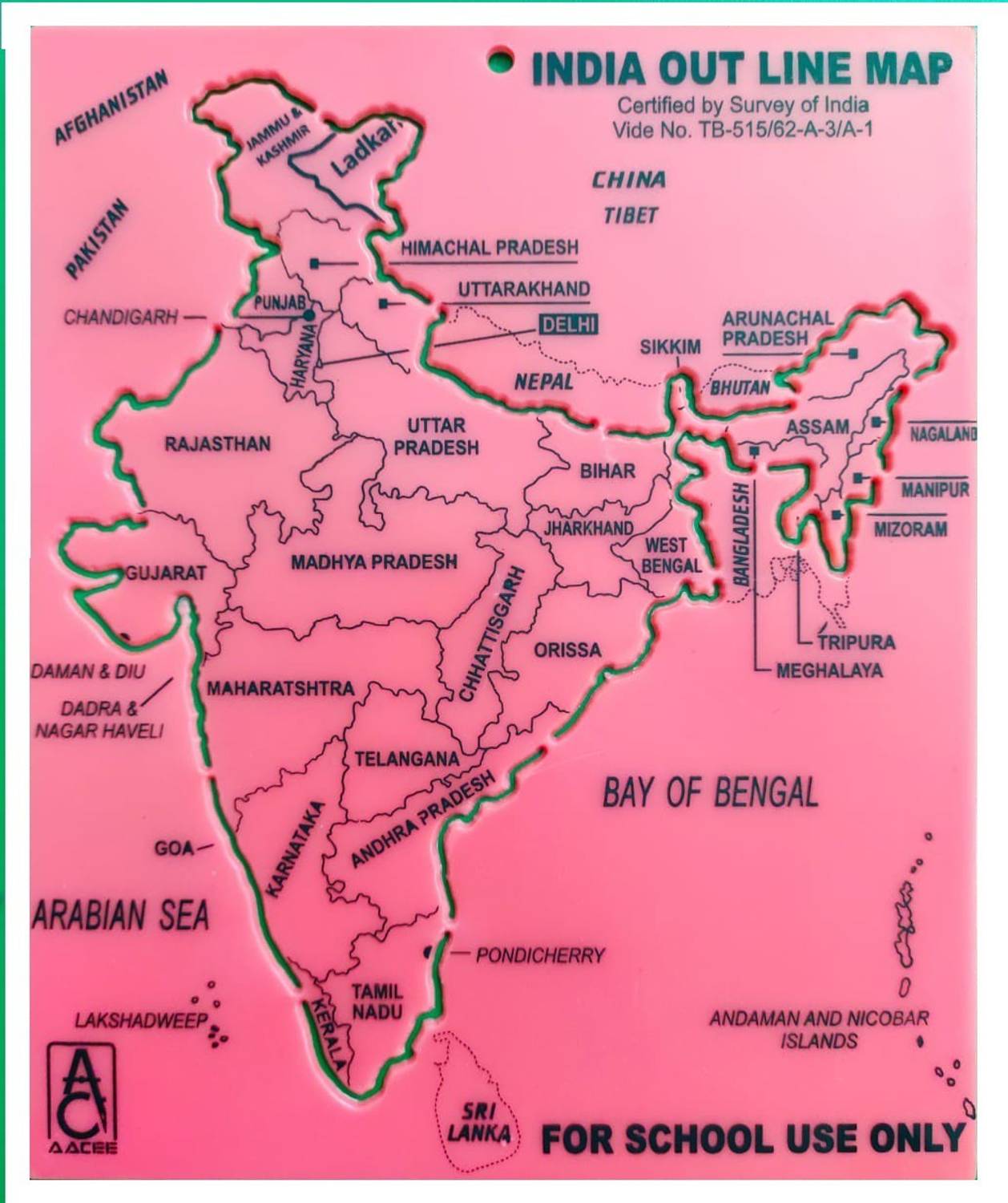 clipper INDIA MAP STENCIL Stencil
