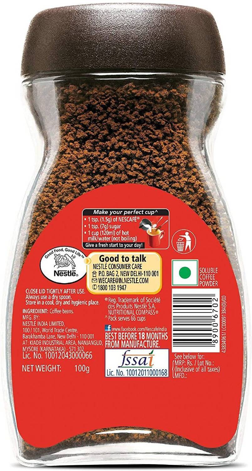 Nescafe Classic Pure Soluble Coffee - 100g - Image 2