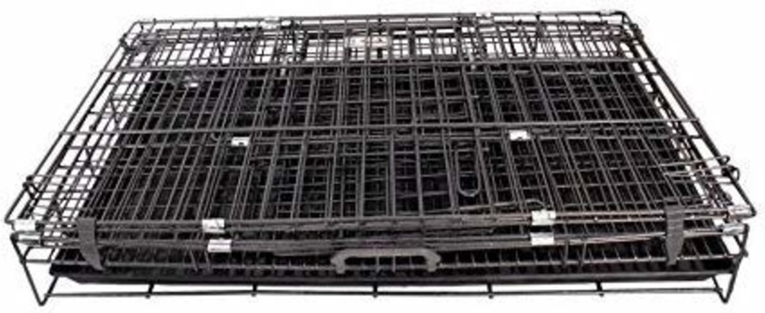 Image of Naaz Pet Naaz Two Door Folding Dog CAGE 24'' Dog Cage